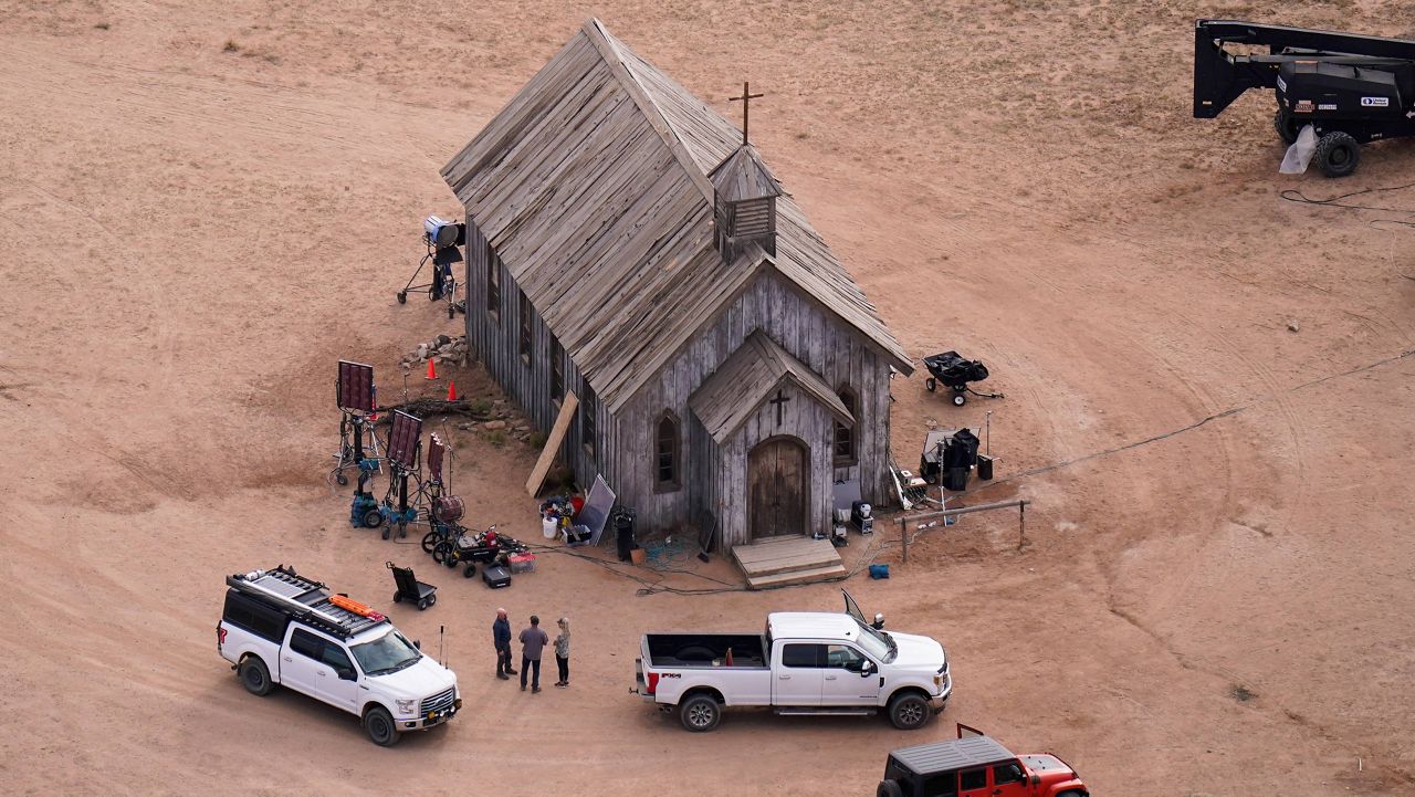 The set of the film Rust